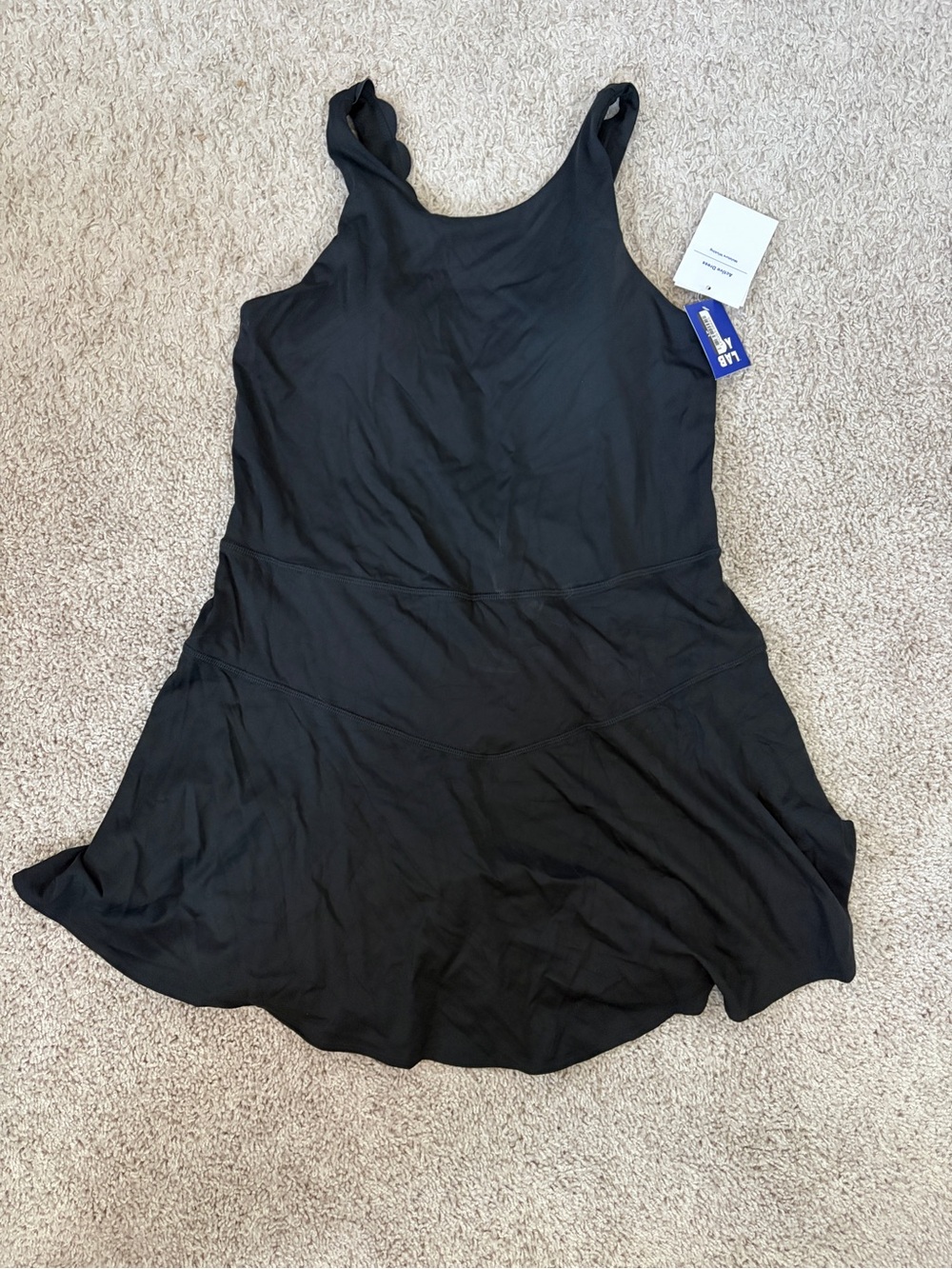 NEW Women's Scallop back Detail Active athletic Dress - JoyLab - Black - Size XL